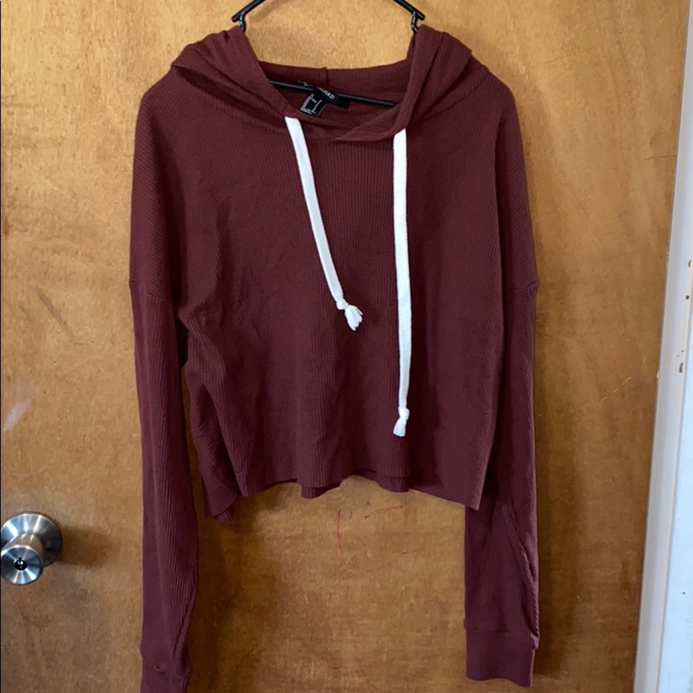 Cropped hoodie jacket